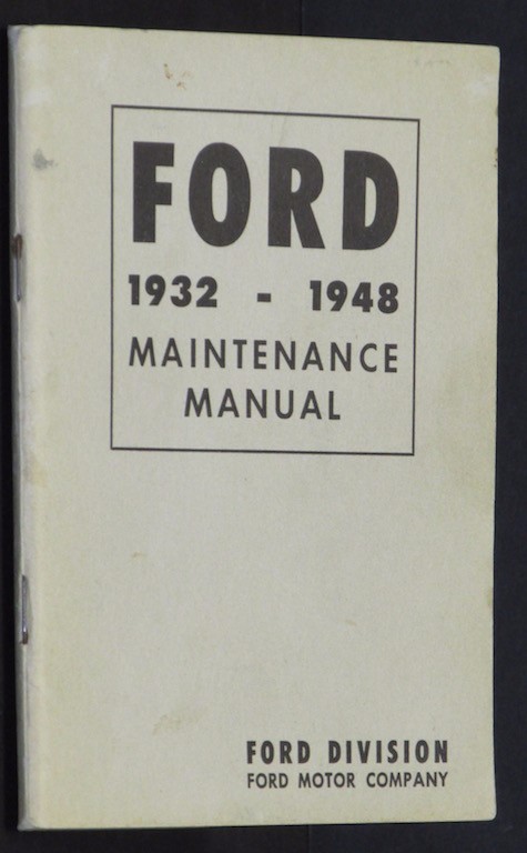 Image for Ford 1932-1948 Maintenance Manual