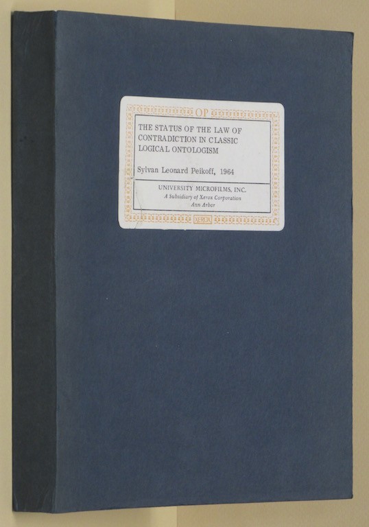 Image for The Status of the Law of Contradiction in Classical Logical Ontologism